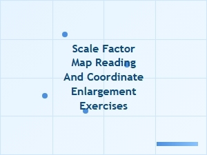Practical Exercises for Map Reading with Scale Factor